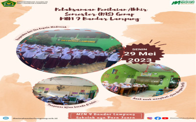 MIN 9 Bandarlampung Melaksanakan Penilaian Akhir Semester (PAS) Genap Kelas I-5 Tahun Pelajaran 2022/2023